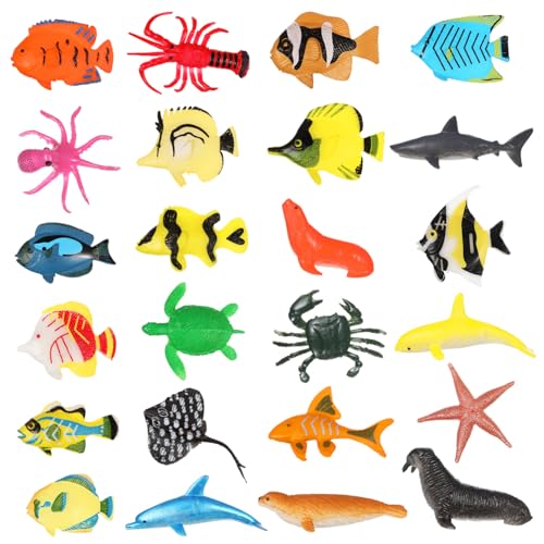 YARNOW 1 Satz Tropisches Fisch Modell plastikfische Unterwasser Dekoration Aquarium Dekoration Fischmodelle für Aquarium Geburtstag klein live Aquarienfiguren Krabbenfiguren Mini Ornament von YARNOW