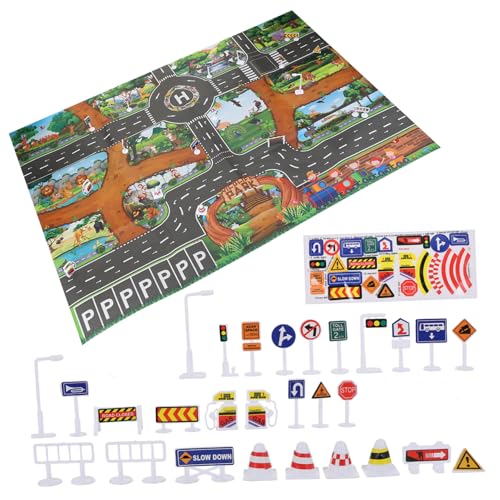 YARNOW 1 Satz Verkehrs Parkspielmatte für Matten vor, Spiel zu Kindermatte Kleinkinder Playmat Abs von YARNOW