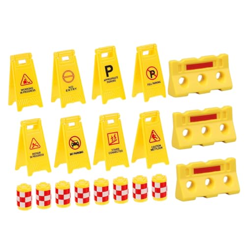 YARNOW 1 Satz Verkehrsschild Teiliges Lernspielzeug mit Gelben Verkehrsbarrieren Förmigen Warnschildern und Wasserbarrieren für Verkehrserziehung und Kreatives Spiel YARNOW 1 Satz Verkehrsschild Teiliges Lernspielzeug mit Gelben Verkehrsbarrieren Förmigen Warnschildern und Wasserbarrieren für Verkehrserziehung und Kreatives Spiel von YARNOW