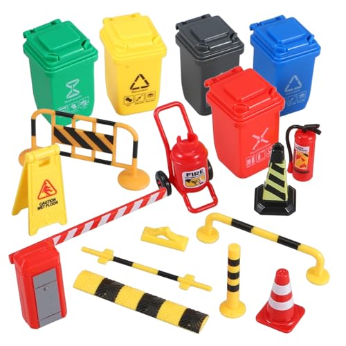 YARNOW Miniatur Verkehrszeichen Satz 17 Teile Lehrspielzeug für Kinder Kleiner Verkehrskegel und Straßensperren für Sandkasten und Klassenzimmer YARNOW Miniatur Verkehrszeichen Satz 17 Teile Lehrspielzeug für Kinder Kleiner Verkehrskegel und Straßensperren für Sandkasten und Klassenzimmer von YARNOW