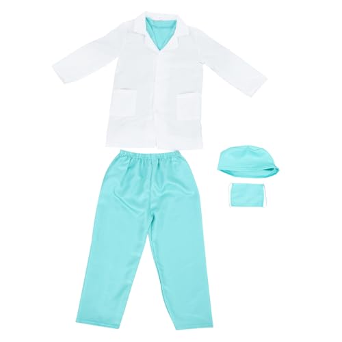 YARNOW 1 Satz Von Kindern Arzt Rollenspiel Kostüm Doktor Kostüm Labormantel Kids Science Labor Labor Mantel Kid Science Labs Mantel Tun Spiele Doktor -Outfit von YARNOW
