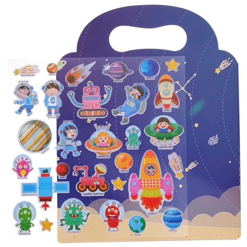 YARNOW 1 Satz Wiederverwendbares Stickerbuch für Kreative DIY Aufkleber für Vorschulkinder Fantasie und Koordination Zuhause und Kindergarten YARNOW 1 Satz Wiederverwendbares Stickerbuch für Kreative DIY Aufkleber für Vorschulkinder Fantasie und Koordination Zuhause und Kindergarten von YARNOW