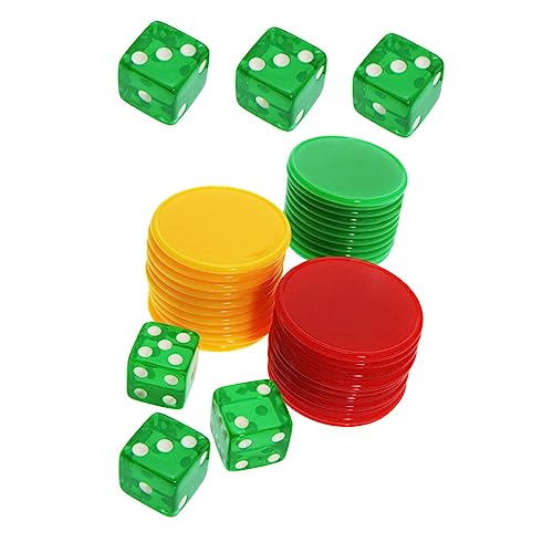 YARNOW 1 Satz Würfel Gesetzt Spielzubehör Zubehör Für Brettspiele Kunststoff Acryl YARNOW 1 Satz Würfel Gesetzt Spielzubehör Zubehör Für Brettspiele Kunststoff Acryl von YARNOW