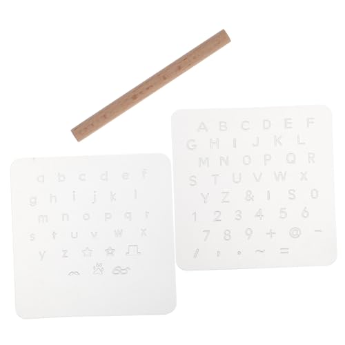 YARNOW 1 Satz Zahlenbuchstaben gesetzt Briefstempel aus Leder Buchstaben- und Zahlenschablonen Alphabetschablonen Briefvorlagen und Schablonen Alphabet-DIY-Vorlage hölzern von YARNOW