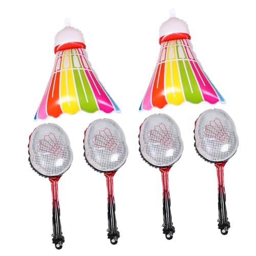 YARNOW 1 Satz aufblasbares Badminton Sportbälle, Geburtstagsballons, Dekorationen Badminton Ballon Party Gefälligkeiten Badminton-Partyzubehör Partyballons Aluminiumfolie YARNOW 1 Satz aufblasbares Badminton Sportbälle, Geburtstagsballons, Dekorationen Badminton Ballon Party Gefälligkeiten Badminton-Partyzubehör Partyballons Aluminiumfolie von YARNOW