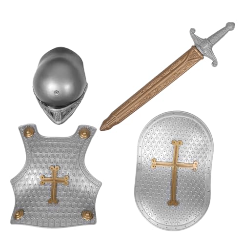 YARNOW 1 Satz für mittelalterlicher Schild und Helm Schwerter Kleinkinder Kleiner Schild kostüm Spielzeugschildrüstung für Jungen Kinderschild für Jungen Plastik YARNOW 1 Satz für mittelalterlicher Schild und Helm Schwerter Kleinkinder Kleiner Schild kostüm Spielzeugschildrüstung für Jungen Kinderschild für Jungen Plastik von YARNOW