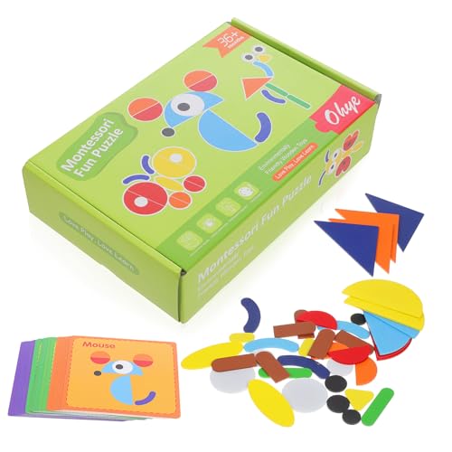 YARNOW 1 Satz geometrisches Rätsel Für Mädchen Jungen im Alter von 1 bis 3 Jahren Vorschulrätsel Puzzle- für Vorschulkinder Kindergarten-Rätsel Holzspiele Schiene YARNOW 1 Satz geometrisches Rätsel Für Mädchen Jungen im Alter von 1 bis 3 Jahren Vorschulrätsel Puzzle- für Vorschulkinder Kindergarten-Rätsel Holzspiele Schiene von YARNOW