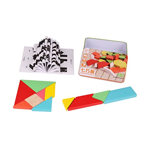 YARNOW 1 Schachtel Holzpuzzle Tangram für Kreatives und Lehrreiches Holzspielzeug Großer Fördert Frühes Lernen und Kreative Kombinationen Sicher und Unterhaltsam für Jungen und Mädchen YARNOW 1 Schachtel Holzpuzzle Tangram für Kreatives und Lehrreiches Holzspielzeug Großer Fördert Frühes Lernen und Kreative Kombinationen Sicher und Unterhaltsam für Jungen und Mädchen von YARNOW