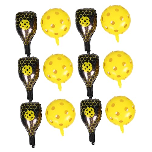 YARNOW 1 Set Aufblasbare -paddelballons – Lustige Sport-geburtstagsdekorationen, Cartoon-partyballons Aus Aluminiumfolie Für Themenpartys Und Spiele Im Freien von YARNOW
