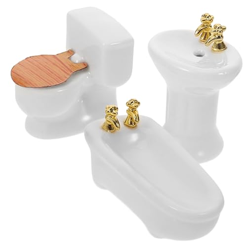 YARNOW 1 Set Badezimmer Set Toilettenstreich Simulierte Form Süßes Mini Waschbecken Miniatur Badezimmerzubehör Miniatur Badezimmer Requisite Puppenhaus Mini Badewanne Keramik YARNOW 1 Set Badezimmer Set Toilettenstreich Simulierte Form Süßes Mini Waschbecken Miniatur Badezimmerzubehör Miniatur Badezimmer Requisite Puppenhaus Mini Badewanne Keramik von YARNOW