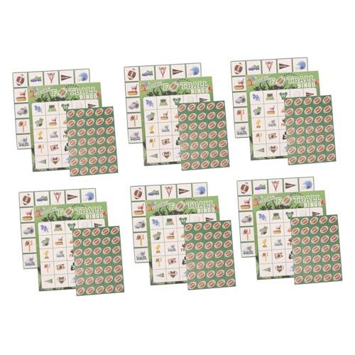 YARNOW 1 Set Brettspiel Fußball Brettspiel Fußball Partyzubehör Geschirr Dekorationen Fußball Kartenspiel Fußball Trinkspiel Fußball Party Dekorationen Bingo Karten Papier YARNOW 1 Set Brettspiel Fußball Brettspiel Fußball Partyzubehör Geschirr Dekorationen Fußball Kartenspiel Fußball Trinkspiel Fußball Party Dekorationen Bingo Karten Papier von YARNOW