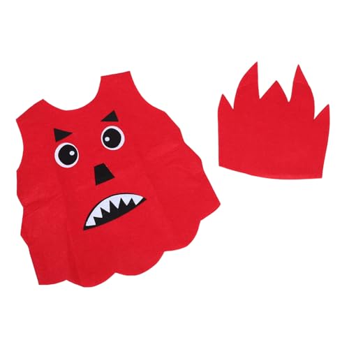 YARNOW 1 Set Children Rollenspiele Kostüme Mädchen Jungen Kleid Flammen Monster Kleidung Und Hut Für Bühnenperformance -Dress -up -fotoshooting -Requisiten YARNOW 1 Set Children Rollenspiele Kostüme Mädchen Jungen Kleid Flammen Monster Kleidung Und Hut Für Bühnenperformance -Dress -up -fotoshooting -Requisiten von YARNOW