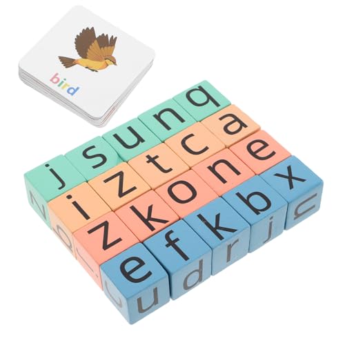 YARNOW 1 Set Englische Karten Rechtschreibwörter Lernkarten Kinderbuchstabenspiel Alphabetspiel Für Alphabetblöcke Kinderalphabetspiel Vorschullernspiel Spiel Aus Holz YARNOW 1 Set Englische Karten Rechtschreibwörter Lernkarten Kinderbuchstabenspiel Alphabetspiel Für Alphabetblöcke Kinderalphabetspiel Vorschullernspiel Spiel Aus Holz von YARNOW