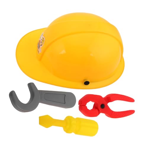 YARNOW 1 Set Ingenieur Set Für Mit Schraubenschlüssel Bauarbeiter Spielset Spielzeugzange Konstruktionsspielzeug Für Bauhelm Zahnräder Rollenspielhelm Spielzeughelm Aus YARNOW 1 Set Ingenieur Set Für Mit Schraubenschlüssel Bauarbeiter Spielset Spielzeugzange Konstruktionsspielzeug Für Bauhelm Zahnräder Rollenspielhelm Spielzeughelm Aus von YARNOW