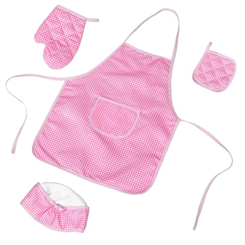 YARNOW 1 Set Kleinkind Backschürze Set Schürze Und Küchenchef Hut Kinder Kochen Utensil Für Mädchen Fun Küchenversorgung Zum Backen Und Kochen Von Kochkostüm von YARNOW