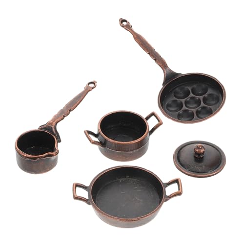 YARNOW 1 Set Miniatur Dollhouse Küche Ware Realistische Metallkochgeschirrset Winziges Dinge Mini House Kitchenware Mini Küchenwaren YARNOW 1 Set Miniatur Dollhouse Küche Ware Realistische Metallkochgeschirrset Winziges Dinge Mini House Kitchenware Mini Küchenwaren von YARNOW