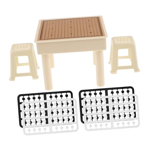 YARNOW 1 Set Miniaturszenen-Set Mit DIY-puppenhauszimmer, Puppenhaus-miniaturmöbelzubehör, Schachtisch, Mini-Spielzeug Und Fliegendem Schachspiel Für Kinder Und Erwachsene, von YARNOW