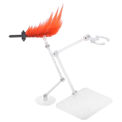 YARNOW 1 Set Modell Spezialeffektteile Flugständer Figuren Actionfigurenhalter Figurenständer Display Actionfigurenbasis Actionfigurenständer Roter Kunststoff von YARNOW
