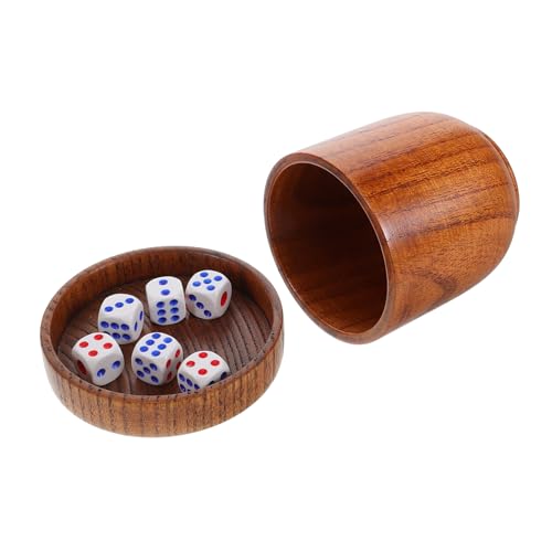 YARNOW 1 Set -Shaker-Becher, Holz-würfelbecher Mit Deckel, Spiel-Requisiten, Poker-würfelbecher Für Ktv-bar-würfelspiele YARNOW 1 Set -Shaker-Becher, Holz-würfelbecher Mit Deckel, Spiel-Requisiten, Poker-würfelbecher Für Ktv-bar-würfelspiele von YARNOW