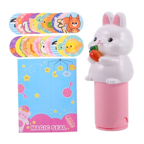 YARNOW 1 Set Süße Kinder Aufkleber Stempel Spielzeug Wasserdicht Hase Geformt Cartoon Aufkleber Stempel Spielzeug Für DIY Handwerk Scrapbooking Lohnend von YARNOW