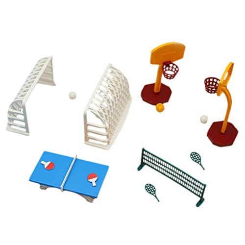 YARNOW 1 Set Tischtennis Basketballständer Modell Miniatur Puppensportzubehör Puppenhäuser Für Mädchen Fußballspielzeug Puppenhaus Sportzubehör Mini Puppenhaus Sportzubehör YARNOW 1 Set Tischtennis Basketballständer Modell Miniatur Puppensportzubehör Puppenhäuser Für Mädchen Fußballspielzeug Puppenhaus Sportzubehör Mini Puppenhaus Sportzubehör von YARNOW