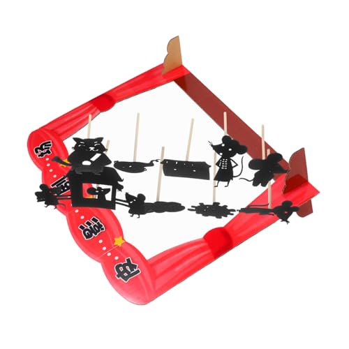 YARNOW 1 Set Traditionelles Chinesisches Schattenpuppenspielzeug Für Kinder Mit DIY -schattenpuppen Und Marionette Puppet Für Vorschullern Und Familienspiele 2 von YARNOW