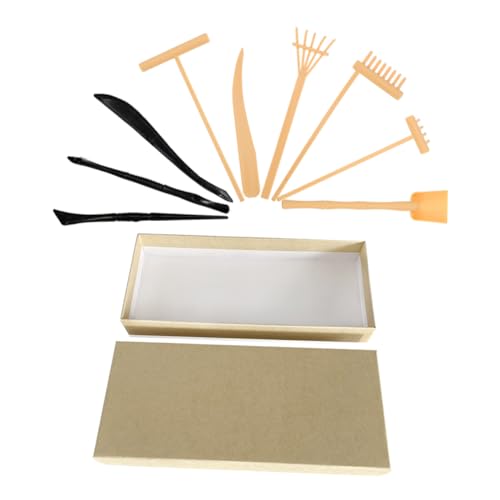 YARNOW 1 Set Zen Garten Rechen Set Für DIY Sand Zen Garten Werkzeuge Einzigartige Sand Kunst Zubehör Miniatur Garten Dekoration Mini Kunststoff Rechen YARNOW 1 Set Zen Garten Rechen Set Für DIY Sand Zen Garten Werkzeuge Einzigartige Sand Kunst Zubehör Miniatur Garten Dekoration Mini Kunststoff Rechen von YARNOW