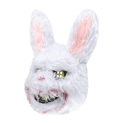YARNOW 1 Stück Blutige Kaninchenmaske für Halloween Plüsch Gesichtsbedeckung für Kostümpartys Gruselige Dekoration für Halloween Kreatives Accessoire für Festlichkeiten YARNOW 1 Stück Blutige Kaninchenmaske für Halloween Plüsch Gesichtsbedeckung für Kostümpartys Gruselige Dekoration für Halloween Kreatives Accessoire für Festlichkeiten von YARNOW