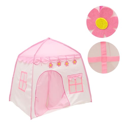 YARNOW 1 Stück Kinderzeltspielzeughaus Klein Spielzelt Für Drinnen Outdoor Kinderspielzimmer Zelt Für Jungen Und Mädchen Rosa Oxford-Stoff von YARNOW