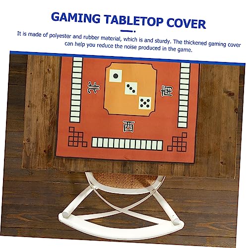 YARNOW 1 Stück Mahjong-tischdecke Spieltischabdeckung Mahjong-matten Abdeckung Für Tischspiele Mahjong -Tisch Mahjong-tischdecke Spielmatten Tischplatte Flanell (polyesterfaser) Kaffee von YARNOW