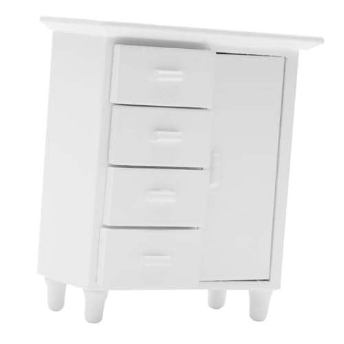 YARNOW 1 Stück Miniatur Möbel Schrank Niedliches Miniaturmodell für Puppenhaus Dekoration aus Gefertigt Glatt Grate Kreative Deko für Kinderzimmer von YARNOW
