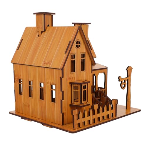 YARNOW 1 Stück Montieren Sie EIN Hausmodell Architektur -Kit Montagehaus aus Holz zum Zusammenbauen des Holzhausfigur Puppenhaus-Reparaturwerkzeuge DIY- -Kit YARNOW 1 Stück Montieren Sie EIN Hausmodell Architektur -Kit Montagehaus aus Holz zum Zusammenbauen des Holzhausfigur Puppenhaus-Reparaturwerkzeuge DIY- -Kit von YARNOW