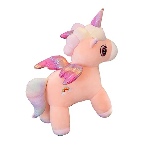 YARNOW 1 Stück Niedliches Plüsch Einhorn Kissen Cartoon Mädchen Schlafkissen Weiches Kuscheltier für Vielseitig Einsetzbar als Wurfkissen Einzigartiges Design für Freude und Spielspaß von YARNOW