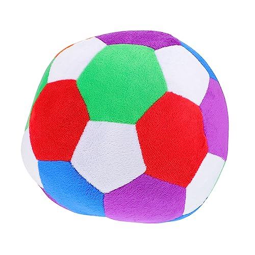 YARNOW 1 Stück Plüsch Fußball für Weiches Farbenfrohes Kuscheltier aus Hochwertigem Material für Kinderzimmer Vielseitiges Dekorationskissen von YARNOW