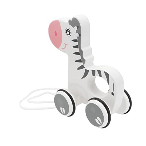 YARNOW 1 Stück Ziehspielzeug für Cartoon Zebra Lernspielzeug zum Laufen und Ziehen Sicheres und Glattes Design für Junge Mädchen und Kleinkinder für Geburtstage und Feiertage von YARNOW