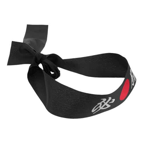 YARNOW 10 Ninja-Stirnbänder: Japanisches Cosplay-Stirnband – Schwarze Kopfbedeckung mit Ninja-Print – Bandana-Kopftuch im japanischen Stil für Köche YARNOW 10 Ninja-Stirnbänder: Japanisches Cosplay-Stirnband – Schwarze Kopfbedeckung mit Ninja-Print – Bandana-Kopftuch im japanischen Stil für Köche von YARNOW