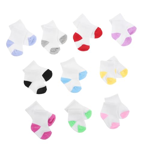 YARNOW 10 Paare Bunte Zubehör für Puppen Socken für Rollenspiele Kreativität Fördernde Spielzeugaccessoires YARNOW 10 Paare Bunte Zubehör für Puppen Socken für Rollenspiele Kreativität Fördernde Spielzeugaccessoires von YARNOW