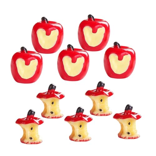 YARNOW 10 Stück Äpfel Künstliche Früchte aus Harz Realistische Deko für Puppenhaus Tischdekoration Fotografie Requisiten für Party und Weihnachtsdekoration YARNOW 10 Stück Äpfel Künstliche Früchte aus Harz Realistische Deko für Puppenhaus Tischdekoration Fotografie Requisiten für Party und Weihnachtsdekoration von YARNOW