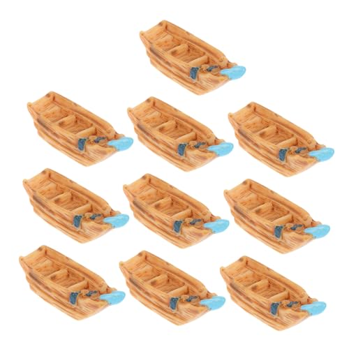 YARNOW 10 Stück Aquarium-Haustier-Ornament Aquarienbecken Dekorationen für Aquarien Quallenbecken klein adventsgeschenke Dekoration Schlafzimmer Mini-Boot- Mini-Hausboot Harz von YARNOW