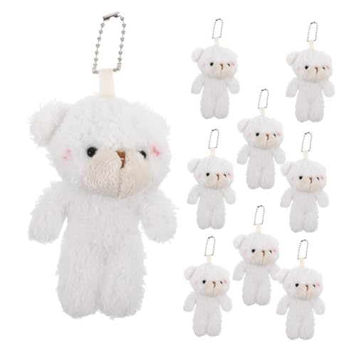YARNOW 10 Stück Bärenanhänger Miniatur-kuscheltiere Passende Schlüsselanhänger Cartoon-bär-Figur Kleine Bären Passende Plüschtiere Mini-bär Taschenbär Kurzer Plüsch Beige YARNOW 10 Stück Bärenanhänger Miniatur-kuscheltiere Passende Schlüsselanhänger Cartoon-bär-Figur Kleine Bären Passende Plüschtiere Mini-bär Taschenbär Kurzer Plüsch Beige von YARNOW
