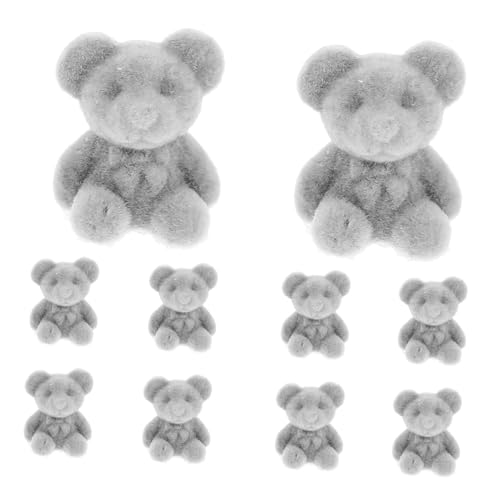 YARNOW 10 Stück Bärenpuppenhängedekoration Dusche Miniatur Plüschtiere Zeichen Winzig Tragen Hochzeit Party Ästhetisch Junge Dekorationen Klein Figur Mini-bär-Ornament Bärendekor Grau PVC YARNOW 10 Stück Bärenpuppenhängedekoration Dusche Miniatur Plüschtiere Zeichen Winzig Tragen Hochzeit Party Ästhetisch Junge Dekorationen Klein Figur Mini-bär-Ornament Bärendekor Grau PVC von YARNOW