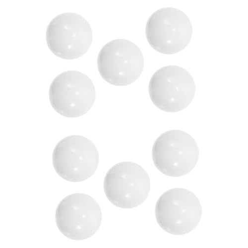 YARNOW 10 Stück Ball -Platten -Turntable -Ball Radperlen für Stange Stangenradperlen Ersetzen Sie die Kugeln der Rouletteperlen Rennradperlen -Perlen Partygeschenk Acryl Weiß von YARNOW