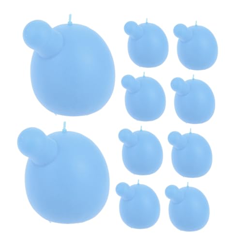 YARNOW 10 Stück Blasenblasende Puppe Puppenbälle häkeln Ersatz Plüschspielzeugfüllung Einfügen Bastelbedarf für Rasseleinsatz sensorisches Sky-Blue von YARNOW