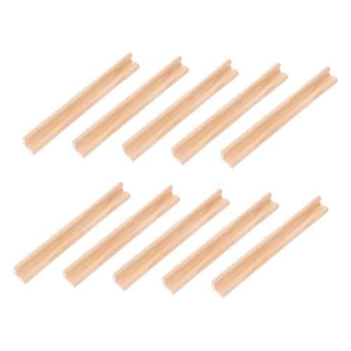 YARNOW 10 Stück Buchstabenverzierungen Aus Holz Tablett Desktop-Domino-basen Domino-Stapler Zubehör Für Dominospiele Domino Halter Selber Machen Basen Für Dominokarten Hölzern Beige von YARNOW