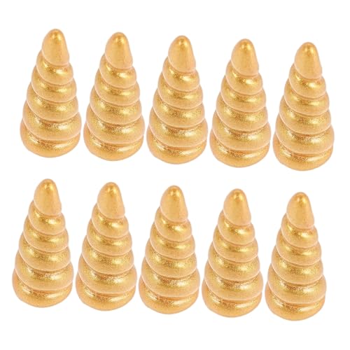 YARNOW 10 Stück Einhorn-zubehör Funkelnd Bausätze Horn Dekorationen Sammlung Kopfschmuck Bausatz Haarschmuck-sortiment Clips Kopfbedeckung Ornamentik Stirnband Harz Golden YARNOW 10 Stück Einhorn-zubehör Funkelnd Bausätze Horn Dekorationen Sammlung Kopfschmuck Bausatz Haarschmuck-sortiment Clips Kopfbedeckung Ornamentik Stirnband Harz Golden von YARNOW