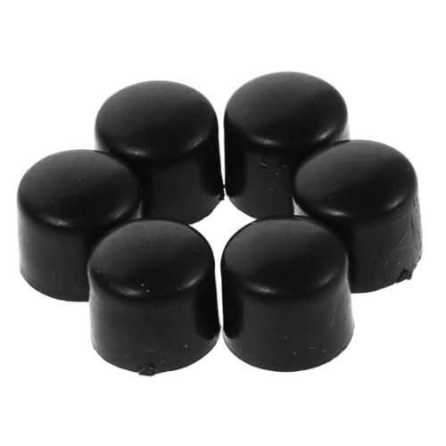 YARNOW 10 Stück Fußballmaschinenkappe Schutz Kickerstange Foosball Kicker-Endkappen Ende Teile für Fußballtische Ersatz der Tischfußball-Endkappen Polkappen Plastik Black von YARNOW