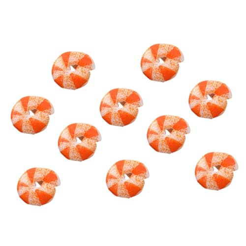 YARNOW 10 Stück Garnelenmodellspielzeug Lebensmittelmodell Mini-Food- Miniaturspielzeugmodell Mini-lebensmittelverzierung Simuliertes Mini-Essen Puppenhausdekor PVC von YARNOW