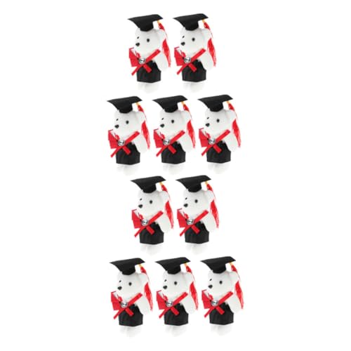 YARNOW 10 Stück Graduierte Doktorbär Puppe ausgestopfter Abschlussbär Mädchen Highschool-Abschlussbär Bär Puppe Figur Blumenstrauß Abschlussstrauß Vlies YARNOW 10 Stück Graduierte Doktorbär Puppe ausgestopfter Abschlussbär Mädchen Highschool-Abschlussbär Bär Puppe Figur Blumenstrauß Abschlussstrauß Vlies von YARNOW