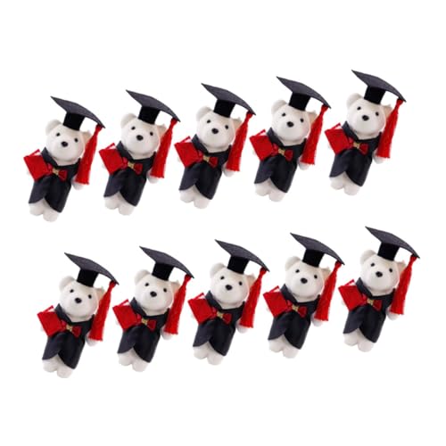 YARNOW 10 Stück Graduierte Doktorbär Puppe geschmückter Bär zum Abschluss Mini-Kuscheltiere Abschlussbär Mini Plush Grad Tierspielzeug Grad Animal Doll Polyester YARNOW 10 Stück Graduierte Doktorbär Puppe geschmückter Bär zum Abschluss Mini-Kuscheltiere Abschlussbär Mini Plush Grad Tierspielzeug Grad Animal Doll Polyester von YARNOW