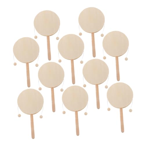 YARNOW 10 Stück Holzrasseltrommel: Unvollendete Schlaginstrumente Aus Holz, Rasselspielzeug, Leere Holz-Maracas Für Kunstprojekte, Vorschulmusik, Pädagogisches Lernen YARNOW 10 Stück Holzrasseltrommel: Unvollendete Schlaginstrumente Aus Holz, Rasselspielzeug, Leere Holz-Maracas Für Kunstprojekte, Vorschulmusik, Pädagogisches Lernen von YARNOW